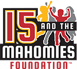 15 and the Mahomies Foundation logo