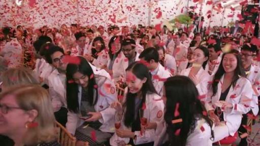 Weill Cornell Medicine announced a transformative new scholarship program that will eliminate medical education debt for all students who qualify for financial aid. Medical students, faculty, donors and the community celebrate the news.