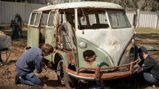 1966 Volkswagen Deluxe Station Wagon Extraction. Photo credit: Historic Vehicle Association