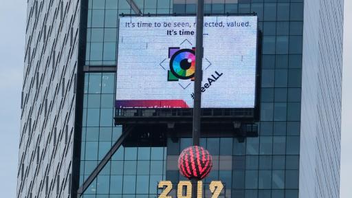 The Association of National Advertisers' (ANA) Alliance for Inclusive and MultiCultural Marketing (AIMM) launches #SeeALL campaign promoting greater diversity and cultural inclusion in brand advertising with a billboard takeover in NYC's Times Square on Monday, Sept. 23, 2019.