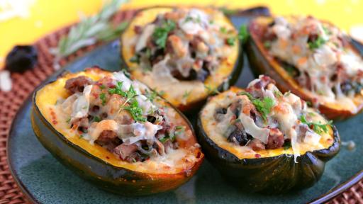 Sweet Savory Stuffed Squash