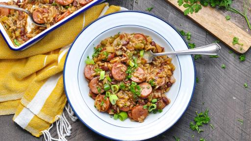 Zatarain's Dump and Bake Red Bean Casserole