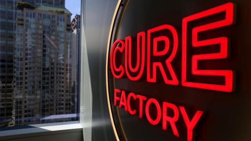 Cure Factory sign