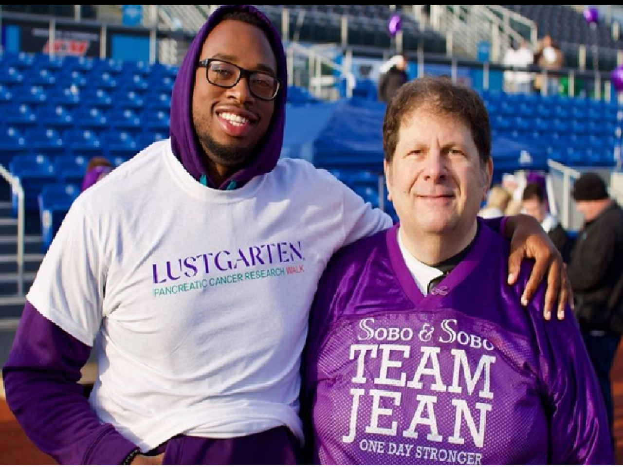 Lustgarten walkers raising awareness and funding for pancreatic cancer research.