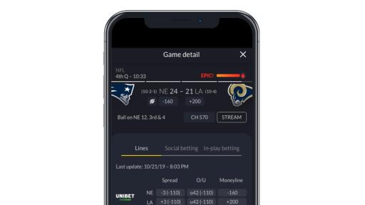 Fantasy app on phone