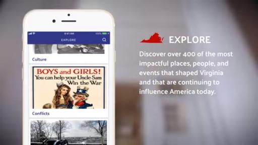 Play Video: Virginia History Trails Digital App, Trailer