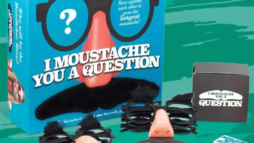 I Moustache You A Question: The Party Game ($34.99) Ages 8+, Only at Mastermind Toys