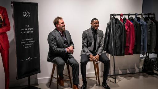RJ revealed his new line at INDOCHINO's flagship New York showroom at 488 Madison Avenue on October 21.