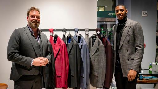 RJ revealed his new line at INDOCHINO's flagship New York showroom at 488 Madison Avenue on October 21.