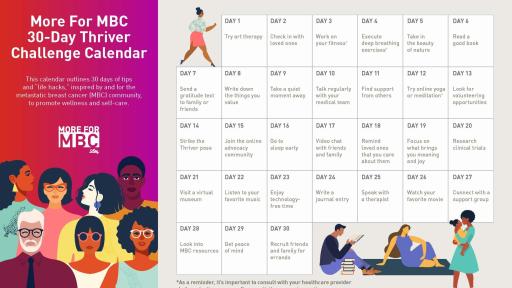 30-Day Thriver Challenge Calendar