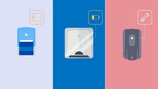 The KOLO™ Smart Monitoring System alerts custodians when a restroom needs to be serviced to help avoid tissue, towel and soap outages and reduce user complaints.