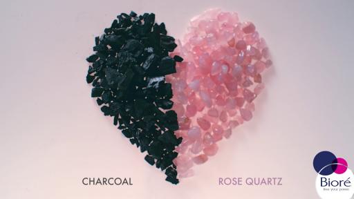 Play Video: Dirt Out, Pore Love In with NEW! Bioré Rose Quartz + Charcoal Line