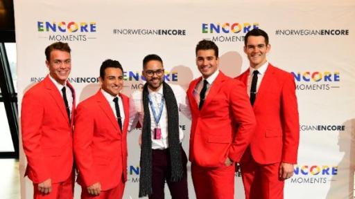 Today, in New York City, Norwegian Cruise Line’s Encore Moments Winners enjoyed a preview of the cruise line’s Broadway-caliber entertainment, including a performance by the Tony Award®-winning “Jersey Boys.”