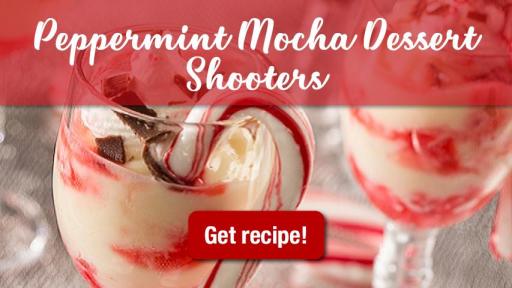 Peppermint Mocha Dessert Shooters Recipe
