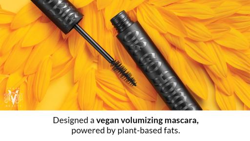 Designed a vegan volumizing mascara, powered by plant-based fats.