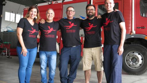 Prometeo was created by a veteran firefighter, an emergency medical nurse, and three developers.