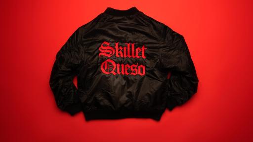 Skillet Queso black Bomber Jacket