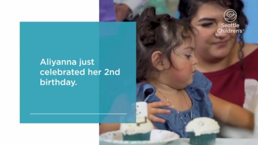 Play Video: Aliyanna’s care team celebrated her second birthday with a winter wonderland party