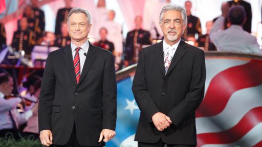 Host Joe M and Gary Sinise