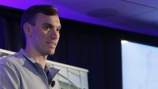 Milwaukee Brewers Pitcher, Brent Suter gives remarks at SC Johnson and Brewers press conference