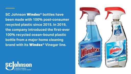 SC Johnson has been using PCR plastic in its products since 2015.