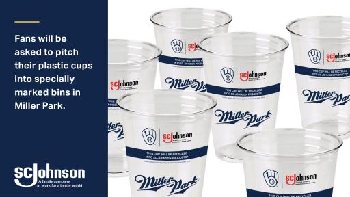 SC Johnson will collect and recycle used plastic cups from specially designated bins.