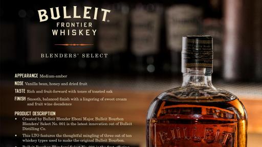 Bulleit Bourbon Blenders’ Select No. 001 – Fact Sheet