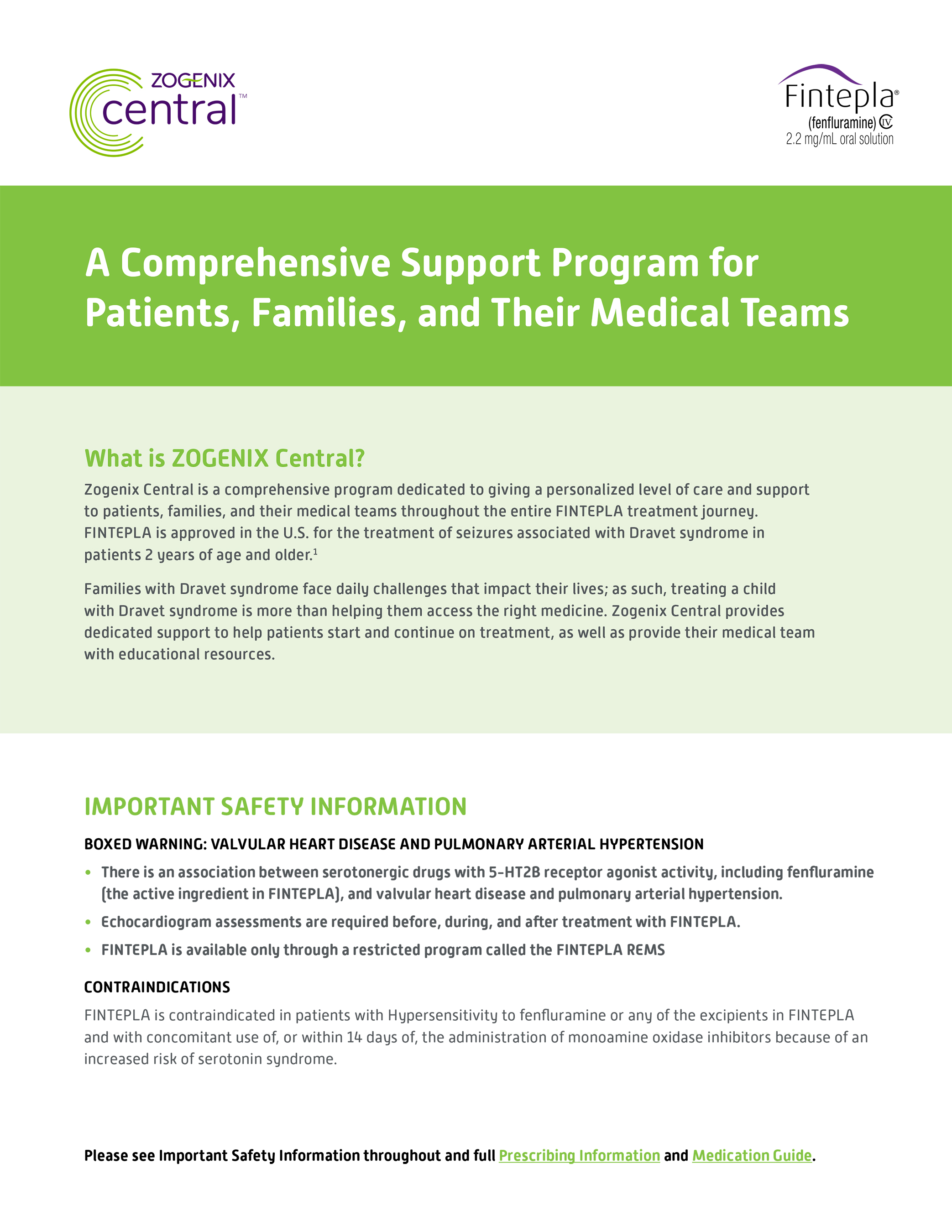 Zogenix Central Fact Sheet