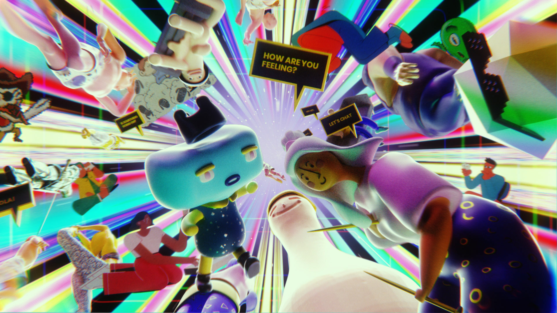 Play Video: “Whatever Gets You Talking" | Seize the Awkward | Ad Council