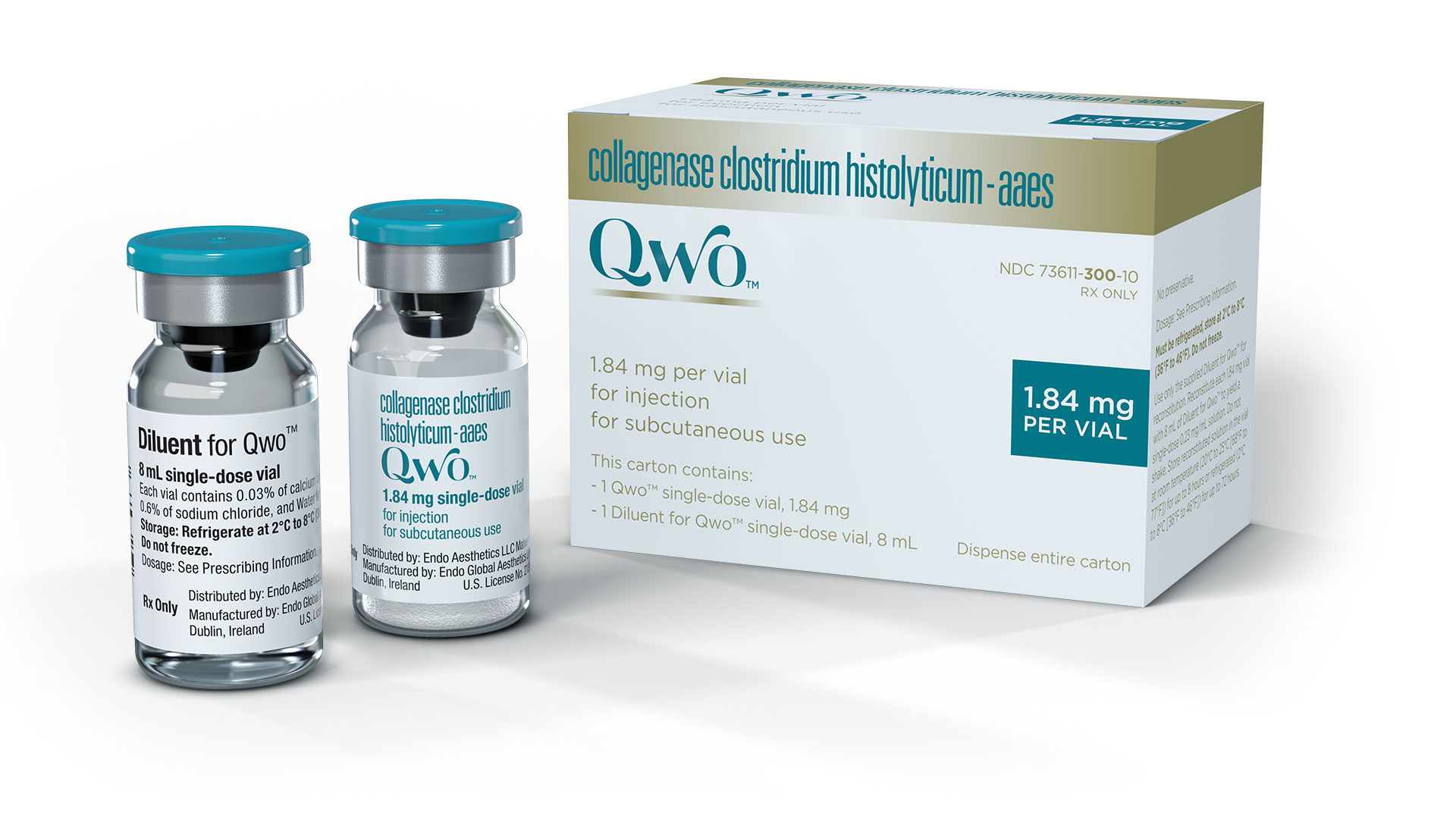 QWO package and vial