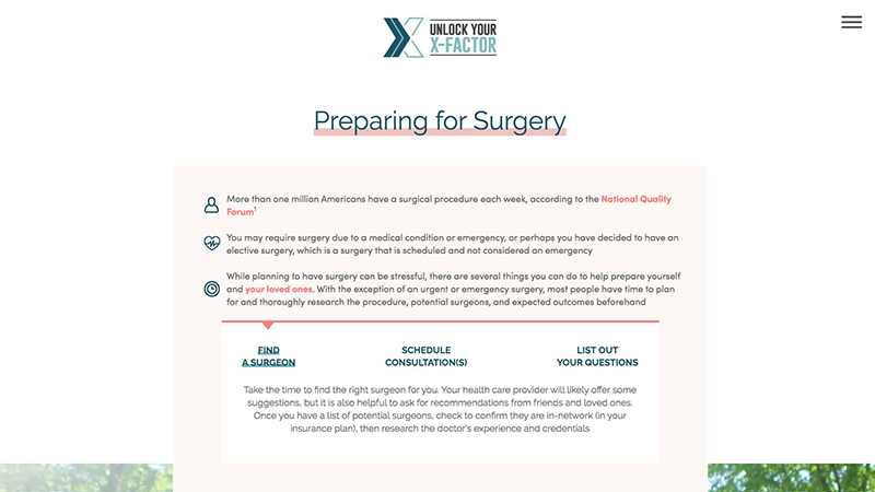 Preparing for Surgery