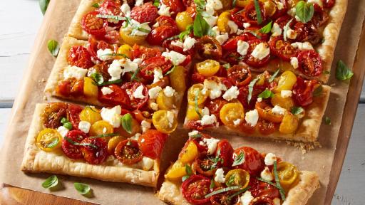 Anna Olson’s Tomato Tart with Goat Cheese
