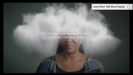 Play Youtube Video: Get Your Head Out of the Cloud | Youth Vaping Prevention | Ad Council
