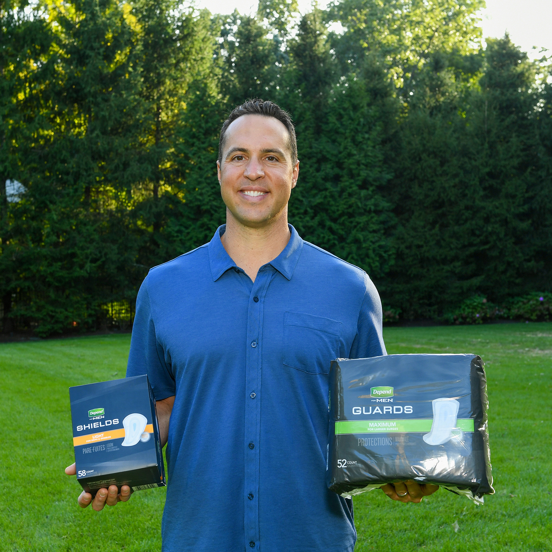 SEPTEMBER 18 – Depend® will celebrate the strength of those fighting prostate cancer this fall by partnering with the Prostate Cancer Foundation. For every purchase of Depend Shields or Depend Guards product this November, Depend will donate $1 to the Prostate Cancer Foundation, up to $200,000. (Photo by Mike Coppola/Getty Images for Depend Brand)