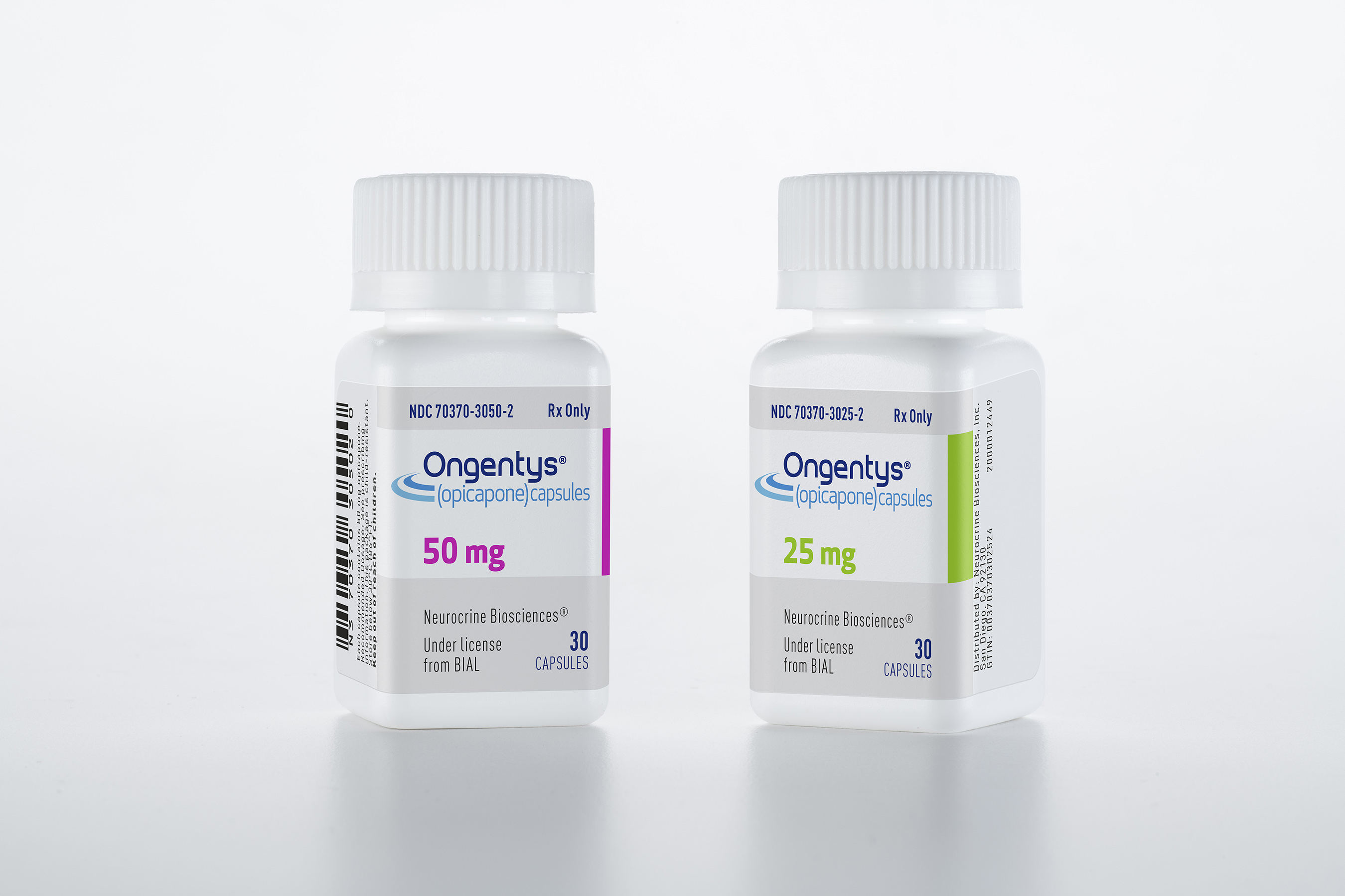 ONGENTYS&reg; (opicapone) Product Photo