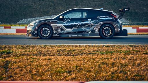 Side shot of Hyundai car