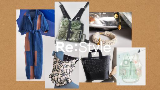 Pattern board of upcycled examples