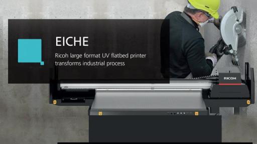 Ricoh large format UV flatbed printer transforms industrial process