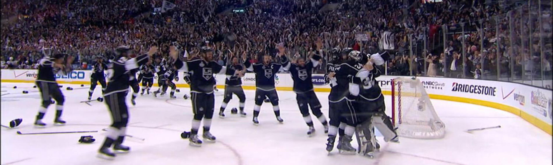 Winning hockey team wins