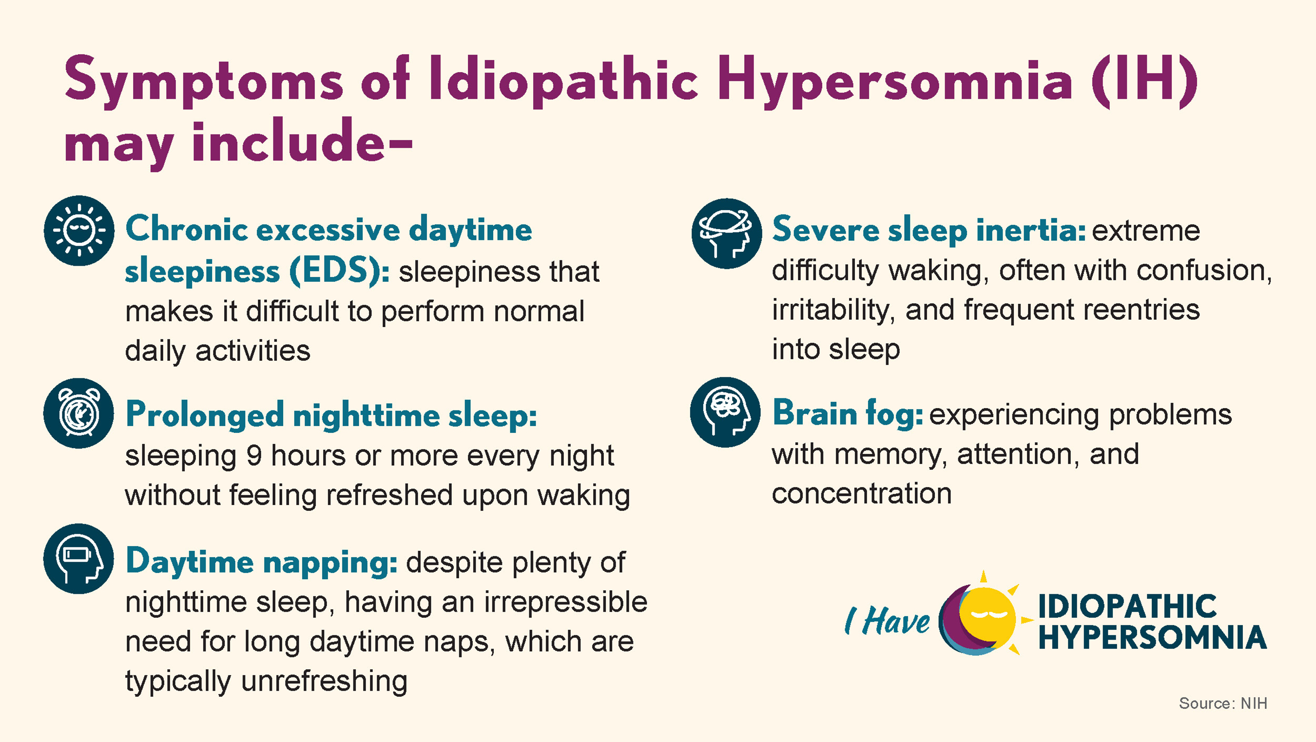 Symptoms of IH