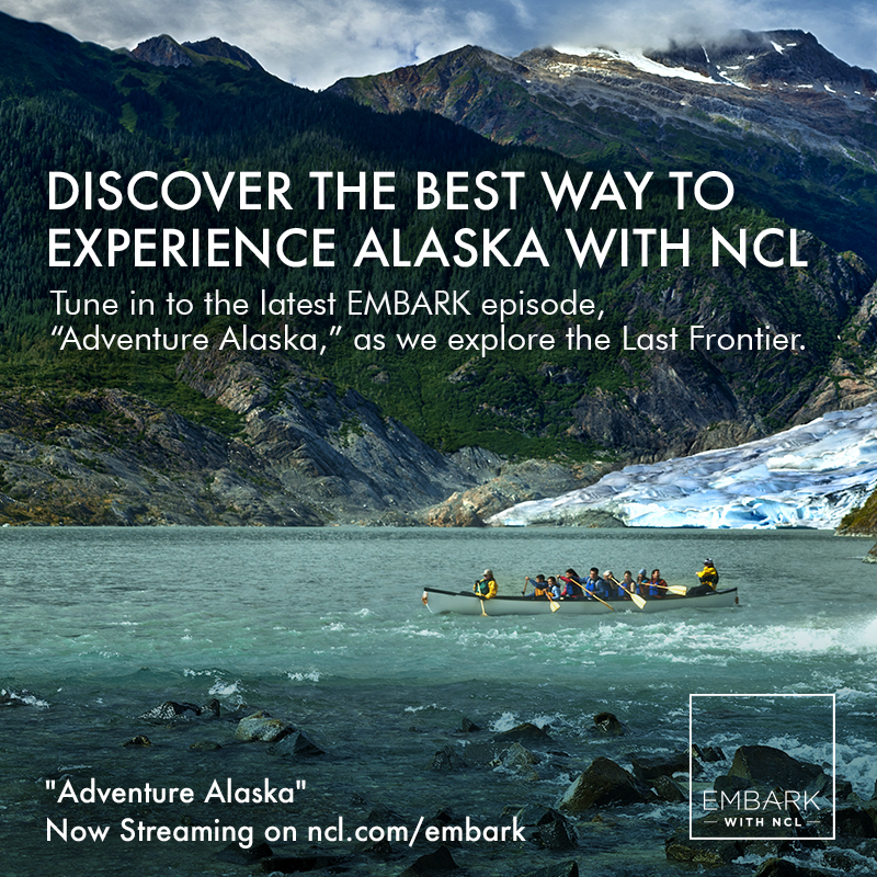 Norwegian Cruise Line’s new EMBARK episode, “Adventure Alaska,” invites viewers to discover the best way to experience Alaska as it follows two travelers who journey to the destination for the very first time.  The two-part episode highlights the adventures, local people and rich culture guests can expect to experience when cruising Alaska with NCL. The new episode is now available on demand at www.ncl.com/embark