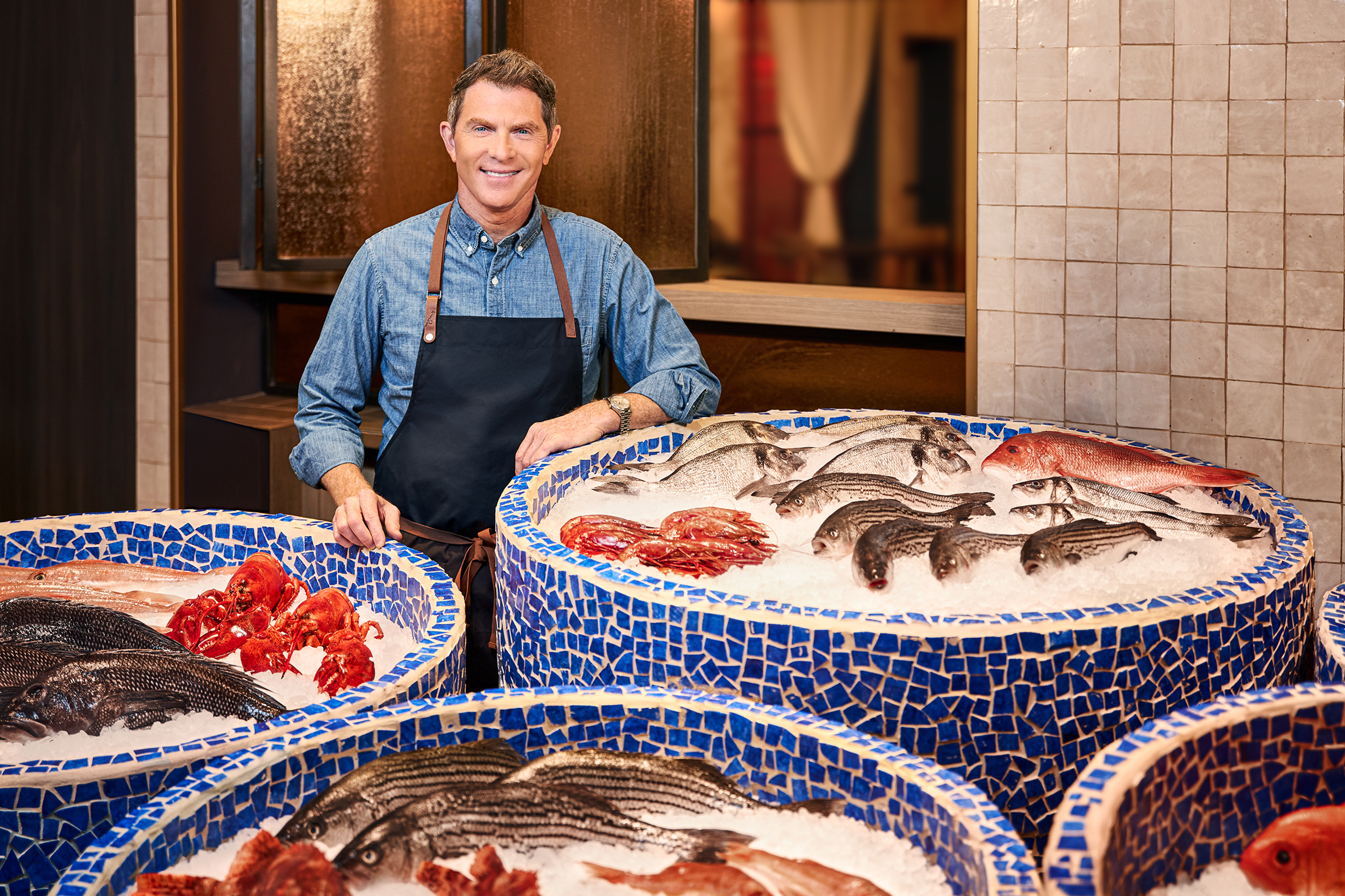 Seafood display at Amalfi by Bobby Flay