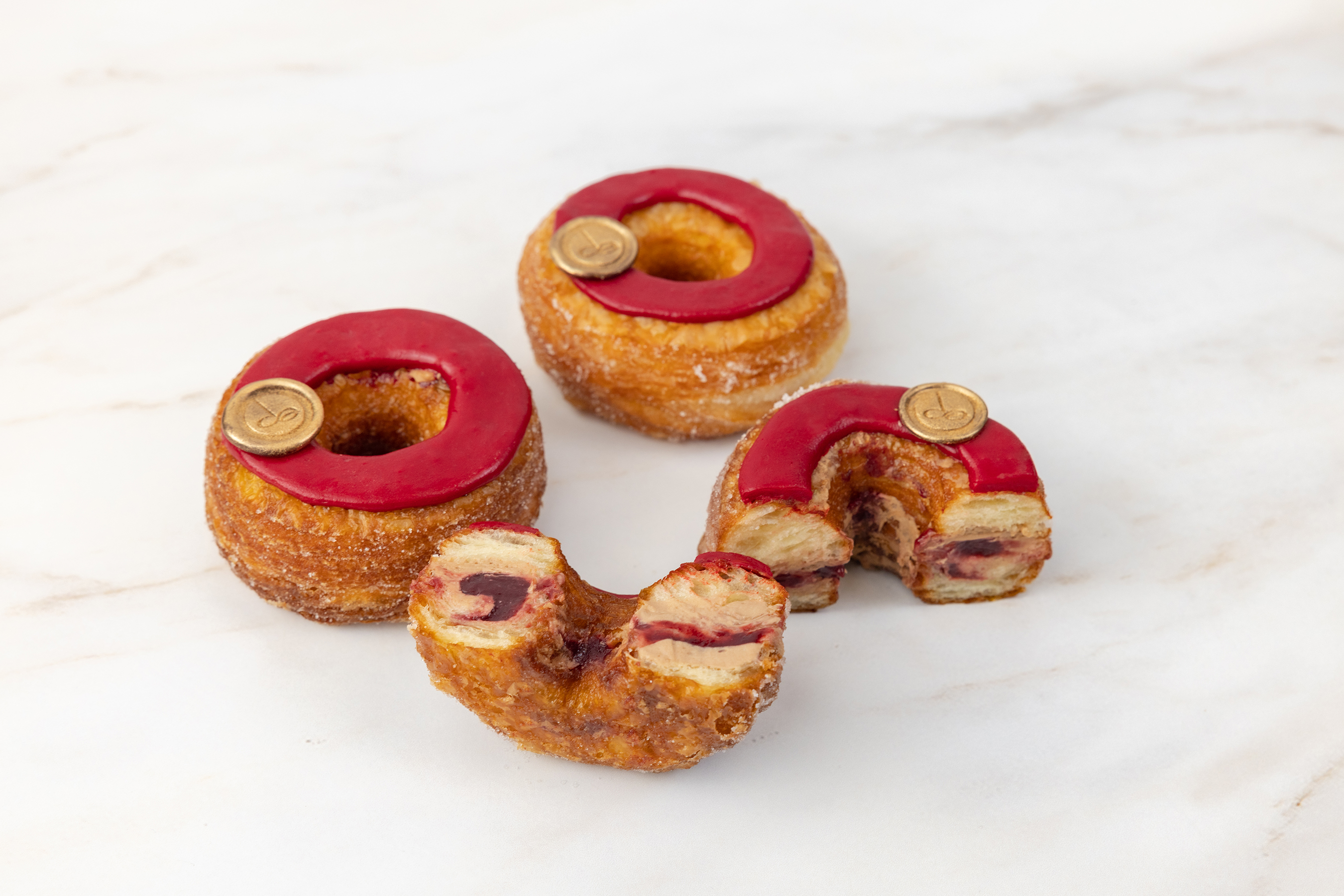 Lucky Cherry Chambord & Caramelia Cronut® Exclusively Available at Dominique Ansel Las Vegas inside Caesars Palace (Credit: Palm + Ocean)