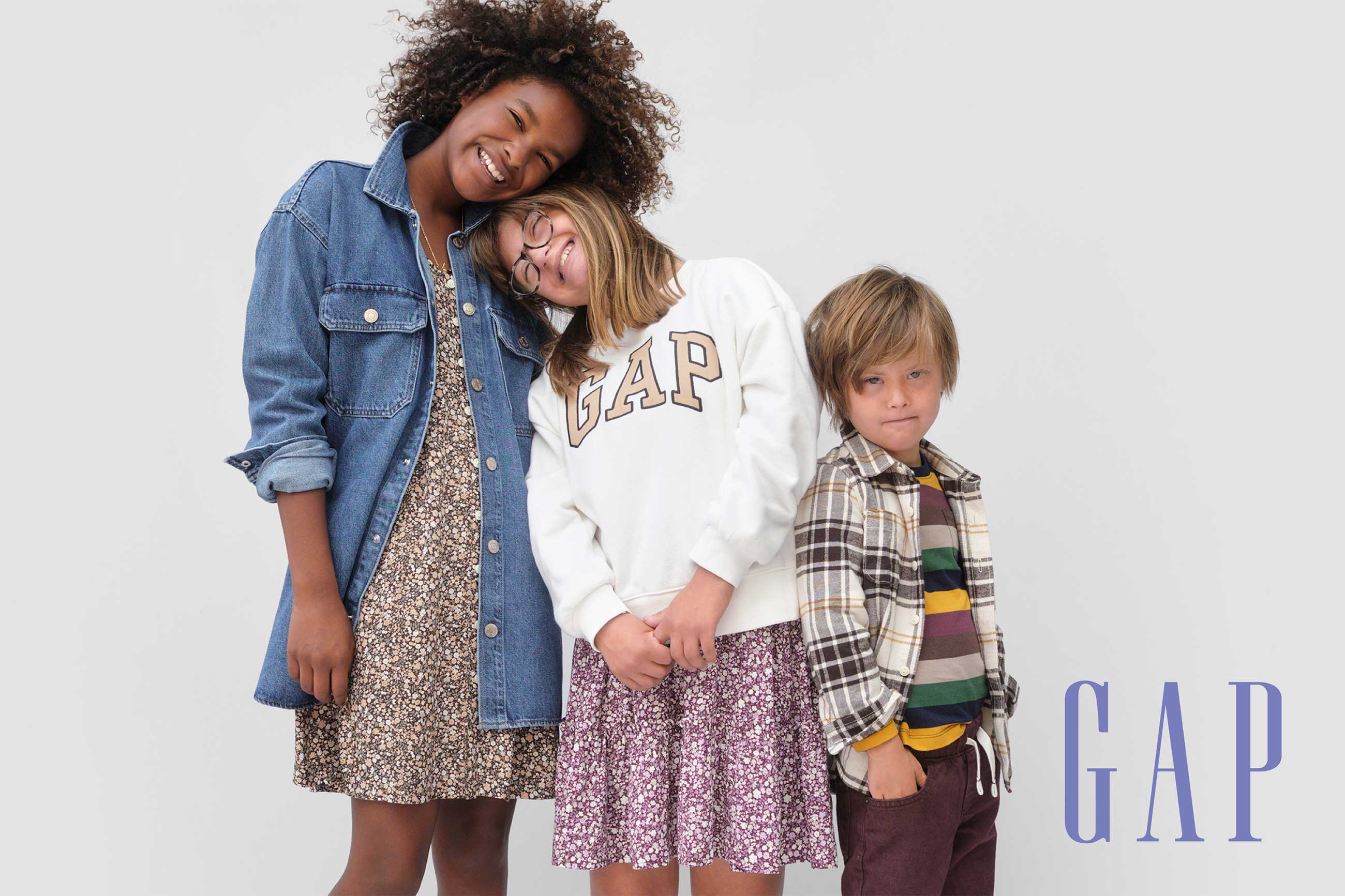 Heather Avis’s three children- Macyn, Truly, and August appear in Gap’s “EVERYONE BELONGS” campaign