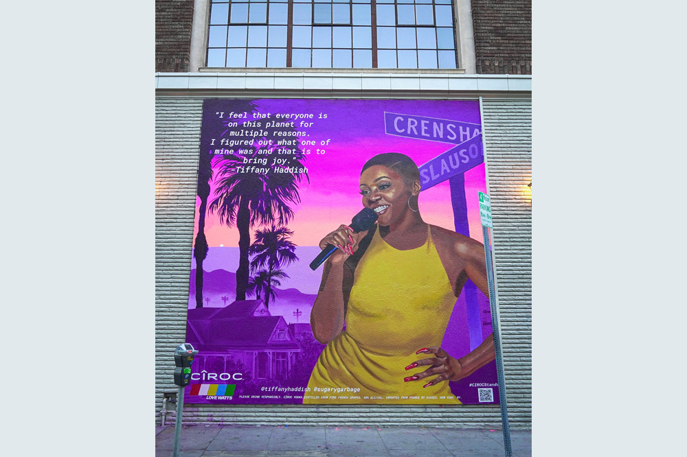 Tiffany Haddish Mural In Los Angeles Painted By Kezia Harrell