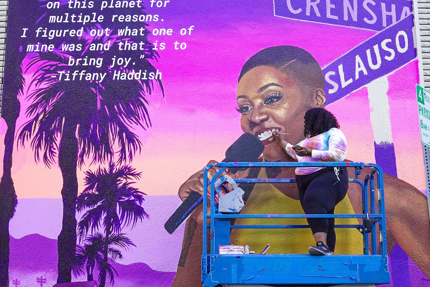 Tiffany Haddish Mural In Los Angeles Painted By Kezia Harrell