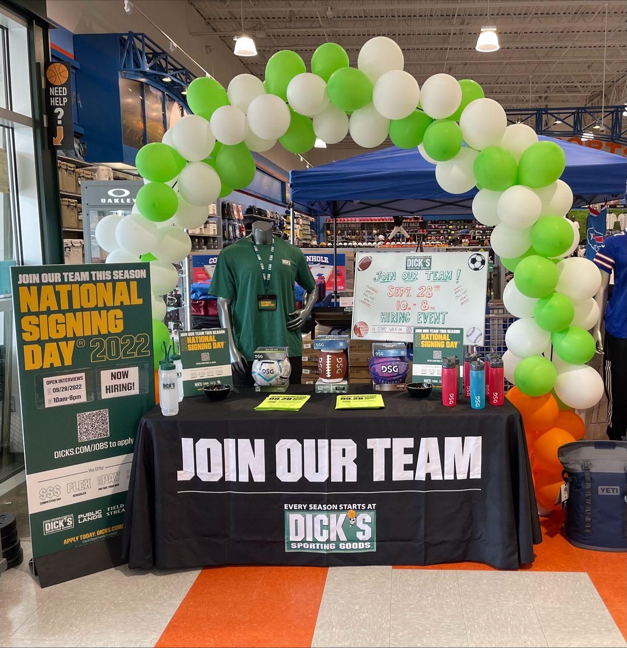 National Signing Day In-Store Setup