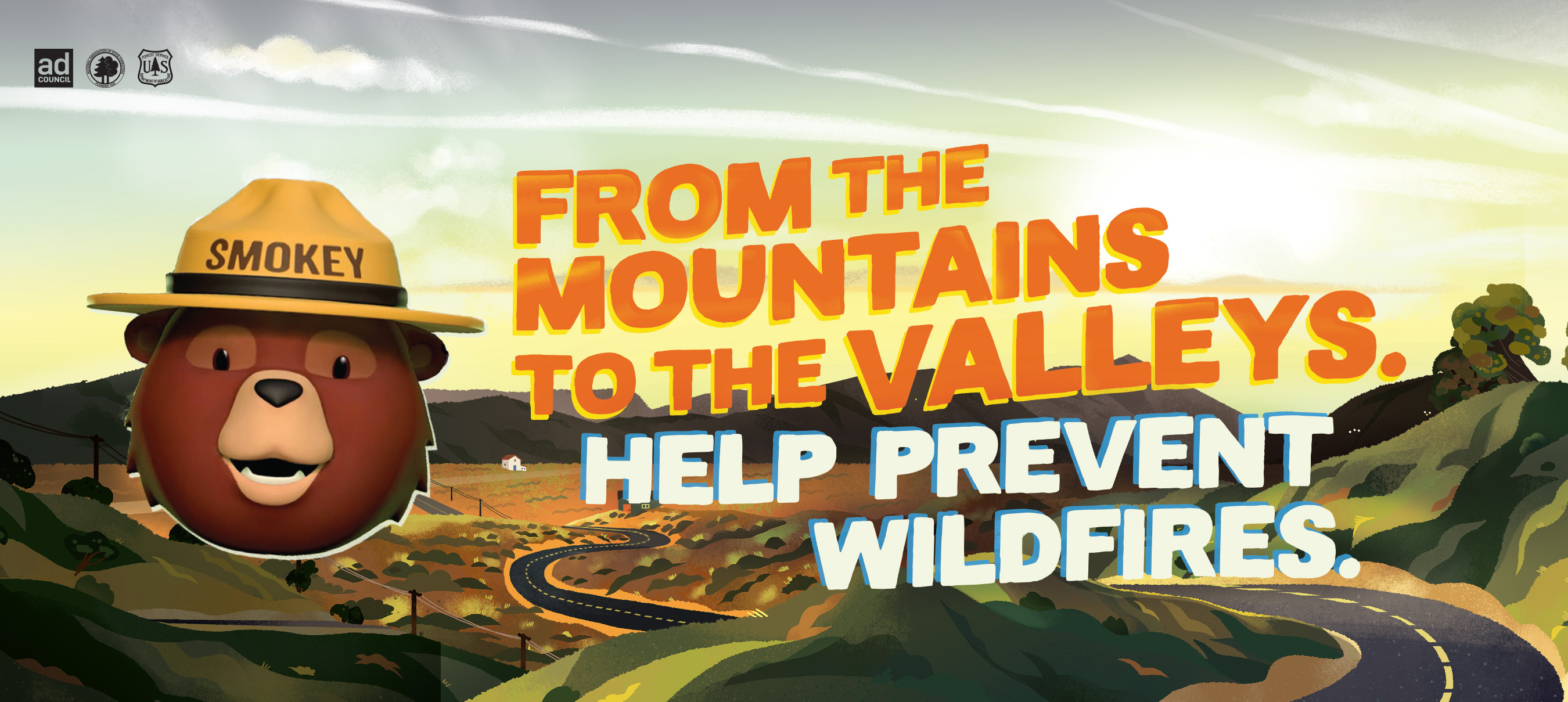 Smokey Bear OOH | Wildfire Prevention | Ad Council
