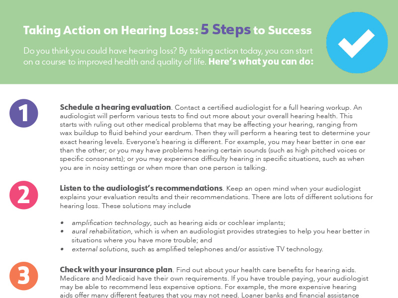 Taking Action on Hearing Loss: 5 Steps