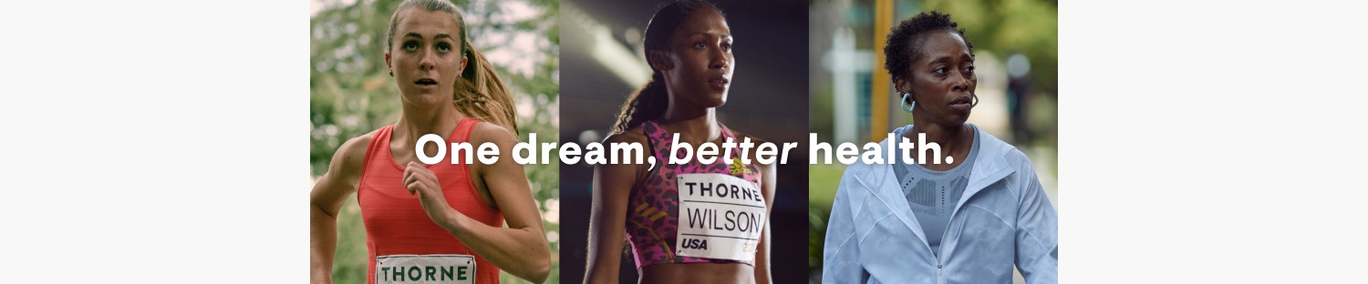 Banner with 3 female athletes